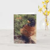 こんにちはそこに友人(空白のなメッセージカード) カード (黄色い花)