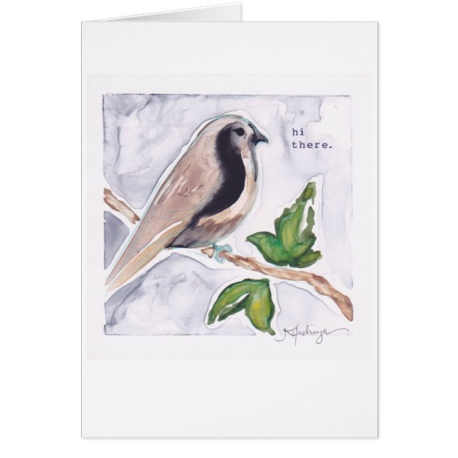 こんにちはそこに少し小鳥 (正面)