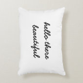 こんにちはそこに美しい枕 アクセントクッション (正面(垂直))