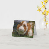 こんにちはそこに! (こっけい者) カード (黄色い花)