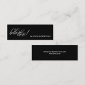 こんにちはそこに! プロフィールの名刺 スキニー名刺 (正面/裏面)