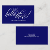 こんにちはそこに! 青い名刺 名刺 (正面/裏面)