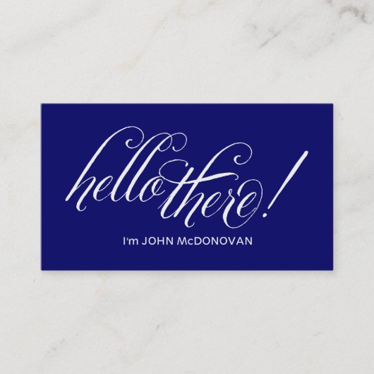 こんにちはそこに! 青い名刺 名刺 (正面)