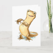 "こんにちはそこに! newtは何であるか"。 自信満々のnewtカード カード (正面)