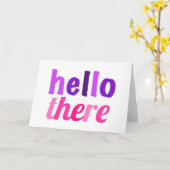 こんにちはそこにCarfに挨拶します カード (黄色い花)