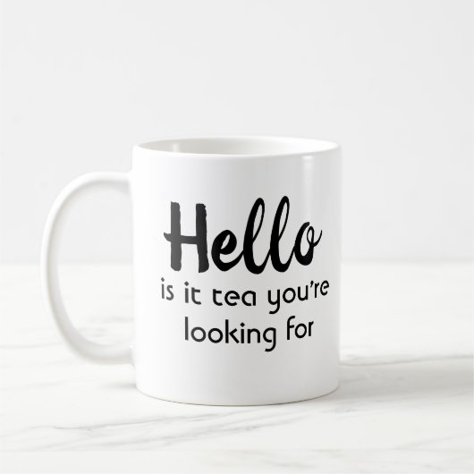 こんにちはそれはあなたが捜している茶あります コーヒーマグカップ (左)