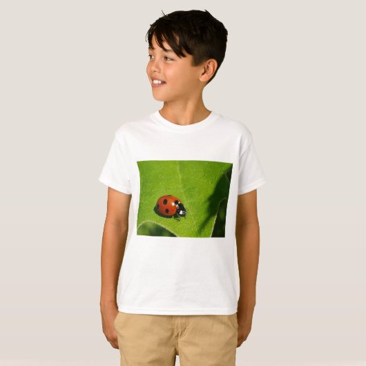 こんにちはてんとう虫の緑の保存雨林 Tシャツ (正面フル)