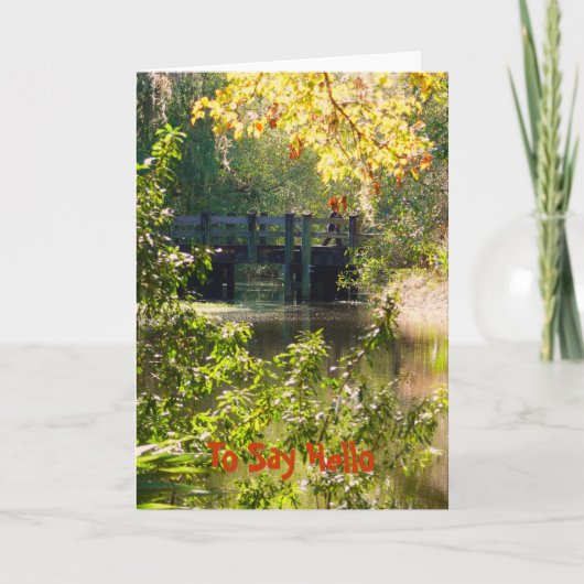 こんにちはと言う カード (正面)