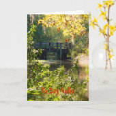 こんにちはと言う カード (黄色い花)