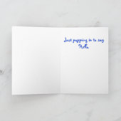 こんにちはの子犬をするWhatchaか。 カード (内部)