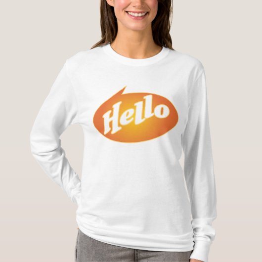 こんにちはまたはさようなら Tシャツ (正面)