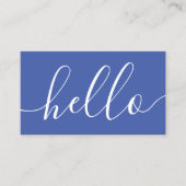 こんにちはアルツハイマー忍耐強いカードを配る 名刺 (正面)