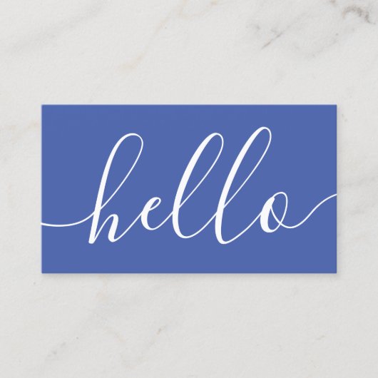 こんにちはアルツハイマー忍耐強いカードを配る 名刺 (正面)