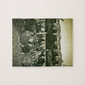 こんにちはイこんにちはイの平頭のネイティブアメリカン戦争ダンス ジグソーパズル (横)