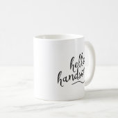 こんにちはイケメン コーヒーマグカップ (正面右)