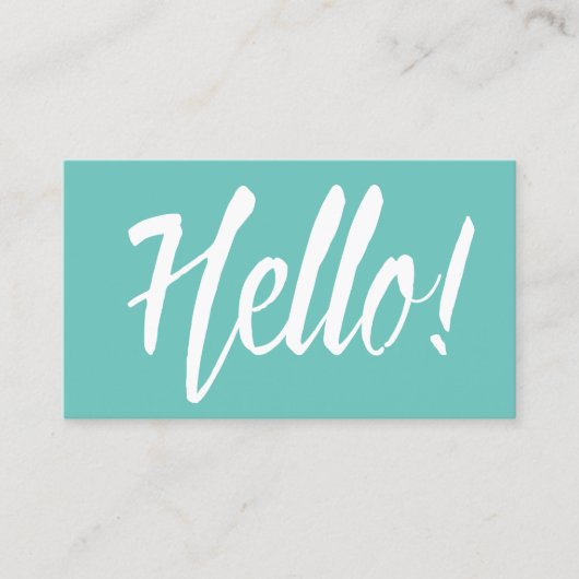 こんにちはエレガントで真新しい緑のカメラマン 名刺 (正面)