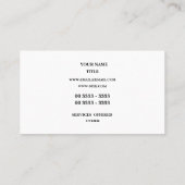 こんにちはエレガント水彩画 名刺 (裏面)