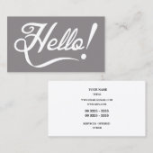 こんにちはエレガント 名刺 (正面/裏面)