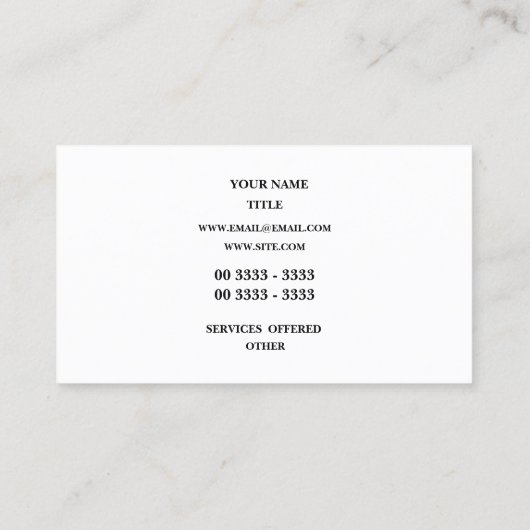 こんにちはエレガント 名刺 (裏面)