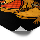 こんにちはカウボーイロックハイラックスアワワウェスタンおもしろい ポスター (角)