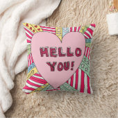 こんにちはカラフルクッショントモダンレンドピロー クッション (ブランケット)