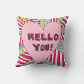 こんにちはカラフルクッショントモダンレンドピロー クッション (裏面)