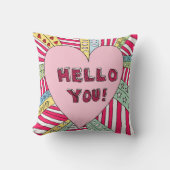 こんにちはカラフルクッショントモダンレンドピロー クッション (正面)