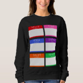 こんにちはカラフル私の名前 スウェットシャツ (正面)