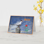 こんにちはカード カード (黄色い花)