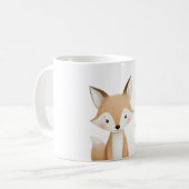 こんにちはキツネ コーヒーマグカップ (正面左)