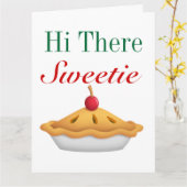 こんにちはキャンディパイ大きい挨拶状- SRF カード (黄色い花)