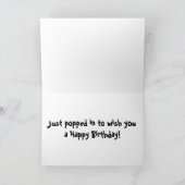 こんにちはコイの誕生日 カード (内部)