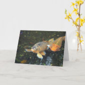 こんにちはコイの誕生日 カード (黄色い花)