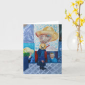 こんにちはゴッホ カード (黄色い花)