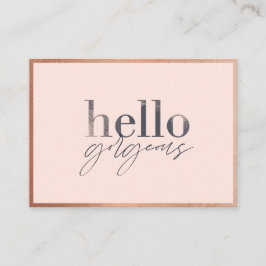 こんにちはゴージャスありがとうビジネス美しい ロイヤリティカード