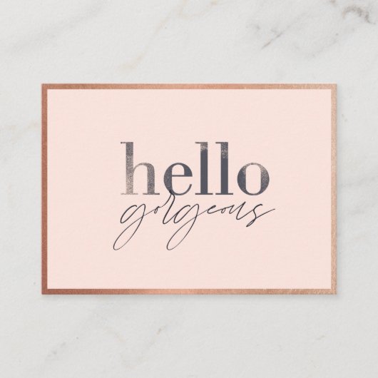 こんにちはゴージャスありがとうビジネス美しい ロイヤリティカード (正面)