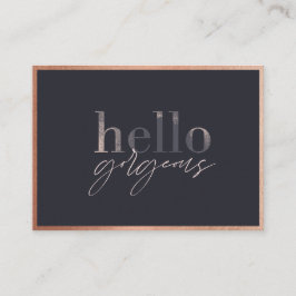 こんにちはゴージャスありがとうビジネス美しい ロイヤリティカード