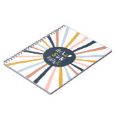 こんにちはサンシャイン: カラフルな子供っぽいタイポグラフィ ノートブック (左側)