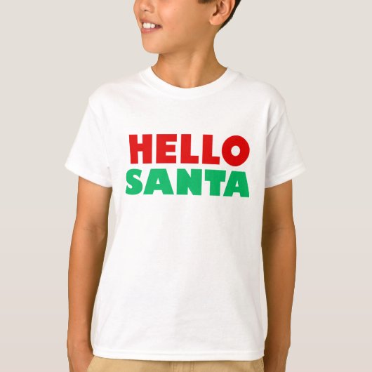 こんにちはサンタ Tシャツ (正面)