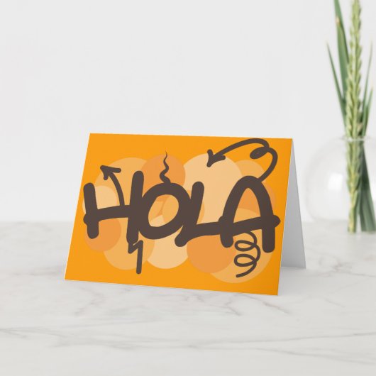 こんにちはスペインの カード (正面)