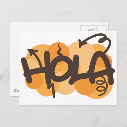 こんにちはスペインの ポストカード (正面/裏面)