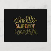 こんにちはセーターの天気 ポストカード (正面)