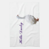 こんにちはダッキーのカスタムな台所タオル キッチンタオル (縦)