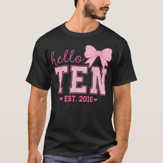 こんにちはテンエスト2016年コケットボウ10歳の誕生日 Tシャツ