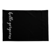 こんにちはハンサムな|のこんにちは豪華な標準 枕カバー (裏面-右)