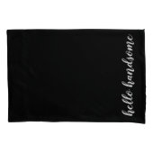 こんにちはハンサムな|のこんにちは豪華な標準 枕カバー (正面左)