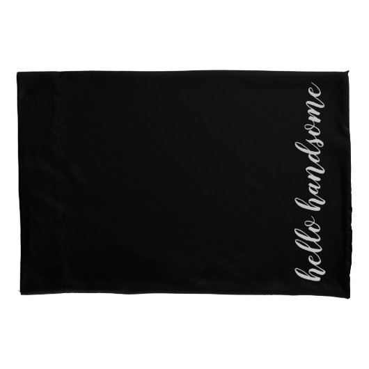 こんにちはハンサムな|のこんにちは豪華な標準 枕カバー (正面左)