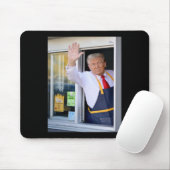 こんにちはバーガードナルドトランプ調理師フリーズの労働者 マウスパッド (マウス)