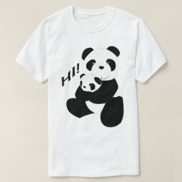 こんにちはパンダ Tシャツ