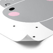 こんにちはヒポ | スカンジナビアの保育園ポスター ポスター (角)